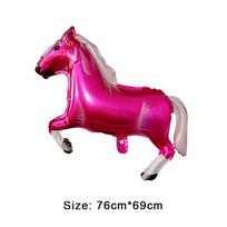 1Pc Animal Horse Aluminum Foil Balloons Baby Shower Birthday Party Decorations Black White Brown Horse Helium Balloon Kids Toys A11