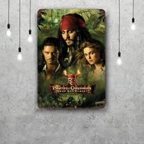 Karibų piratai Vintažiniai metaliniai skardos ženklai Plakatai Dekoras Retro metalinė plokštelė Sienos meno dekoras Garažui Barui 20x30cm（7.8x11.8inch）