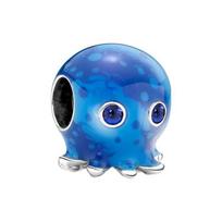 Pandora Jūros Bangos ir Burbulinio Aštuonkojo Pakabukas Unisex Pakabukas Mėlynas 791698C01 Box blue
