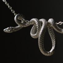 Snake Choker Snake Necklace Metal Collar Twisted Snake Necklace Punk   Women sidabras