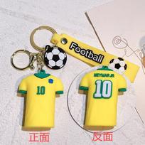Stilingas Brazilijos Neymar 10 Raktų pakabukas Silikoninis Raktų pakabukas Ideali Šventinė Dovana BrazilNeymar