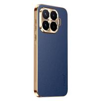 Dėklas Xiaomi 17T/17T pro, prabangus odinis liči nubuko dangtelis, skirtas Mi Xiaomi 17T pro, smūgiams atsparus rėmelis Funda Xiaomi 17T Pro mėlyna