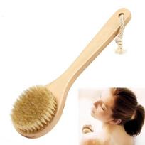 Natural Bamboo Body Brush For Detoxing And Improving Circulation