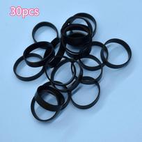 30Pcs Silicone Cable Ties – High Elasticity Rubber Straps for Organizing Wires & Data Cables, Reusable & Durable, Ideal for Home
