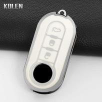 Fit For Fiat 500 Ducato Panda 500L Punto Lancia Musa Fit For Citroen Jumper Fit For Peugeot Boxer Fashion Tpu Auto Key Fob Cover Case Key Ring