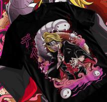 Deidara T-shirt Naruto Anime Manga Shirt Graphic Soft Tee L