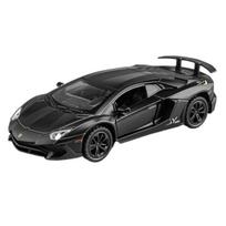 1/36 Lamborghini Aventador LP750-4 Sportinio Automobilio Metalinis Liejinio Modelis Automobilis Garsas Šviesa Traukiamas Atgal Kolekcija Vaikų Žaislas Dovanos D161 juoda
