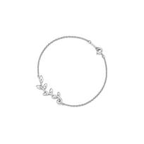 Tiffany & Co. Olive Leaf Vine Solid Decoration Bracelet Women bracelets Silver 60147016 M,Silver