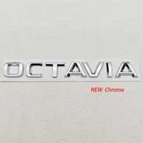YQA4 3D ABS Chromuotas Juodas Logotipas Octavia Raidės Automobilio Galinės Bagažinės Emblema Skoda OCTAVIA 1 2 3 4 A5 A7 MK3 Lipduko Aksesuarai