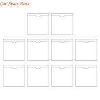 Y4UA Transparent Parking Permit Holder Pocket Wallet For Car Windscreen Ticket Holder gray