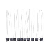 10 vnt. kvadratinis ventiliatoriaus variklis 2A 250 V terminis saugiklis LED kuro temperatūros jungikliai 115 Celsius