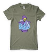 Skeletor Loves Cats Heman Villain Kitty Lover Personalised Unisex Adult T Shirt XL