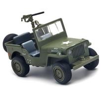 1/32 Willys GP DŽIPAS Antrojo pasaulinio karo karinės transporto priemonės Lydinio modelis Automobilis Metalinis lietas Garsas ir šviesa Vaikų žaislai Šventinės dovanos