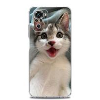 Phone Case For Xiaomi Redmi Note 15 14 13 12 4G 10 11 Pro Plus 5G 14C 13C 12C 10C Clear Soft TPU Cover Kawaii Love Cat For Redmi 12C