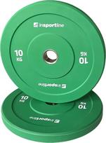 Guminis svorio diskas INSPORTLINE Bumper Plate Go 10 kg 50 mm