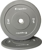 Guminis svorio diskas INSPORTLINE Bumper Plate Go 5 kg
