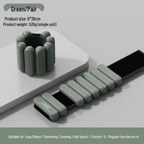 Silicone Removable Weighted Wrist Sandbags for Running, Fitness, Dance, Yoga, Training, and Leg Exercises.