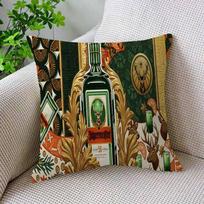 J-Jagermeister Game Anime Pillow Cover For Bedroom Room And Living Room Sofa Decorative Cushion Cover Peach skin 18*18(CM)-1Pcs