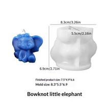 3D Elephant Food Grade Silicone Mold 1Pc Non-Stick Mould for Chocolate Candy Resin Gypsum Candle DIY Craft Making A