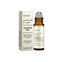 Castor Oil Eye Care Rollerball Moisturizing Eye Serum Non Greasy Hydrating Eye Cream with Roller Design for All Skin Types Unisex Daily Use 10ml