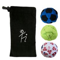 3 Pack Handcrafted Footbags 65mm Hacky Sacks Durable Crochet Design for Adults Outdoor Activities Training and Recreation One Size