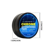 Car Chrome Restorer Protectant 50g Metal Polishing Wax All Purpose Chrome Cleaner for Exhaust Pipes Window Trim Paint Protection gray