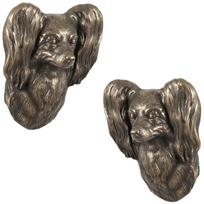 Papillon, Continental Toy Spaniel, Butterfly dog - Dog statue, hanging bust, unique decoration for dog lover by Art-Dog brand ruda