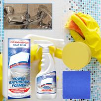 120ml Bathroom Foam Cleaner Toilet Bathtub Wash Basin Tile Decontamination Cleaning Spray One Size yellow