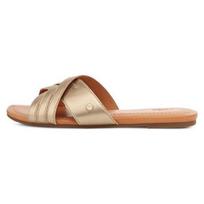 UGG Odiniai Patogūs Šlepetės Moteriški Avalynė Metaliniai 1142712-GLDM 36 beige