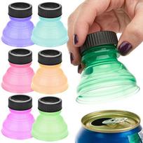 6pcs Reusable Plastic Beer Water Dispenser Lid Protector Caps Cover Bottle Top Soda Saver Can Cap Fashion Accessories ARI 6pcs