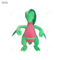 Pokemono minkšti žaislai Grovyle Garchomp Galarian Meowth Shiny Mimikyu Charizard Gyarados Rayquaza Ho-Oh Minkšti pliušiniai žaislai Vaikams green