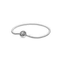 Pandora Halo Grandinėlė Gyvatės Grandinėlės Apyrankė Moteriška apyrankė Sidabrinė 590038C01 Box,17