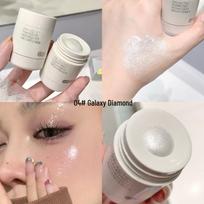 SHAQINUO Galaxy Diamond skystas skaistiklis - Perlamutrinis spindesys veidui ir raktikauliams. gray