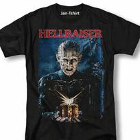 Hellraiser Pinhead 80-ųjų Siaubo Kultinis Filmas, Vtg Retro Kino Plakatas Marškinėliai Unisex XL