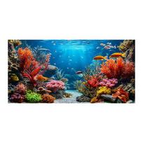 Underwater Scenery Plants Fish Large Size Diamond Painting Landscape Diy Full Square Round Drill Rhinestone Embroidery Mosaic Cross Stitch Kits Square drill 30x60cm blue