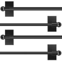 2 rinkiniai magnetinis karnizo strypas metalinėms durims 17,3–33,4 colio daugiafunkcis reguliuojamas prietaiso magnetinis strypas lango rėmui