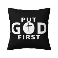 Vintage Team Jesus Funny Christian Throw Pillow Case Home Decorative D Print Sofa Cushion Cover Polyester Cozy Pillowslip 30x30cm