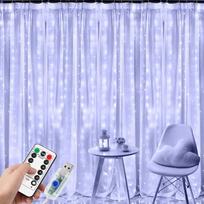 3M Led String Lights Remote Control USB Curtain Fairy Lights Garland Lamp for Wedding Party Christmas Window Home Kids Gift Bedroom Outdoor Decoration 3m*100led No Hook balta