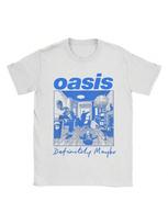 Mens Womens O-Oasis Rock Band T Shirt Pure Cotton Printed Tee Shirts Retro Music Concert Clothing Outfits S juoda