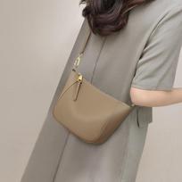 Bag new women's bag leather small bag first layer cow bag dumpling bag versatile shoulder mobile phone bag messenger bag