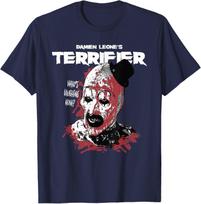 Terrifier Suplėšytas Art the Clown Grafinis Siaubo Marškinėliai Vyriški Moteriški Marškinėliai Viršus 3XL