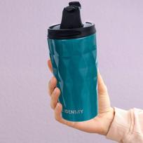 Termo puodelis 430ml, plieninis, sandarus, mėlynas