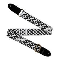 Diržas ukulelei Cascha Jacquard - Ethnic Black CUS-JW1