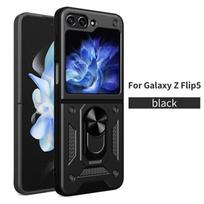 Applicable To Samsung Z Flip 8 7 Folding Magnetic Phone Case Galaxy Z Fold 6 5 Shun Armor Sliding Window Anti-drop Cover Samsung zflip 5 juoda