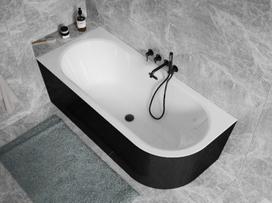 Vonia Besco Avita A-line B&W 170, kairinė, su Klik-klak Gold su persipylimu slim