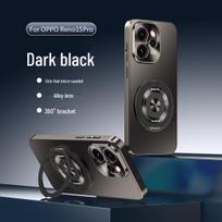 OPPO Find X9 Ultra/Reno 15 Pro Rotating Magnetic Suction Bracket Aurora Frosted Case A5 5G šalta juoda spalva