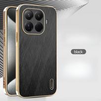 For Xiaomi 17T/17T Pro Case Business-Style Durable Gold-Framed Anti-Slip Shockproof Cover For Xiaomi 17 T/17 T Pro Funda Xiaomi 17T juoda
