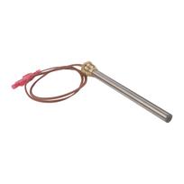 250W 230V granulinio katilo uždegimo strypas Nerūdijančio plieno 10mm x 150mm su 3/8 colio sriegiu ir 500mm kabeliu Rika Memo Visio gray