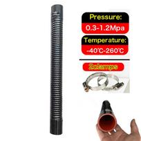 ID38-65MM Black Universal Car Silicone Steel Wire Flexible Hose Radiator Tube Pipe For Air Intake High Pressure High Temperature Black ID38X400MM