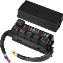 11-Way Car Relay Fuse Box with Wiring Harness for New Energy Vehicles Shell Only